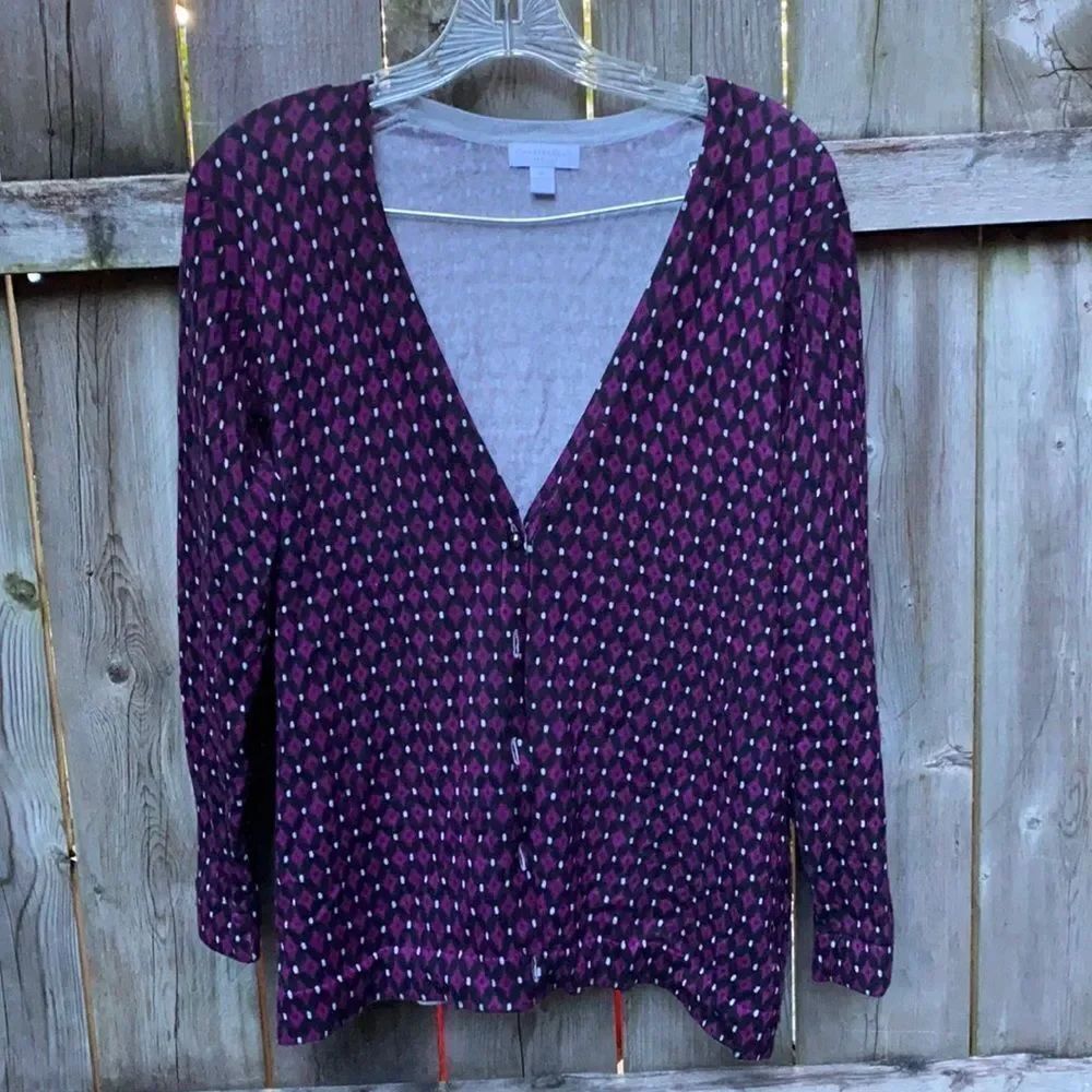 Charter Club Purple Cardigan sz. Large petite